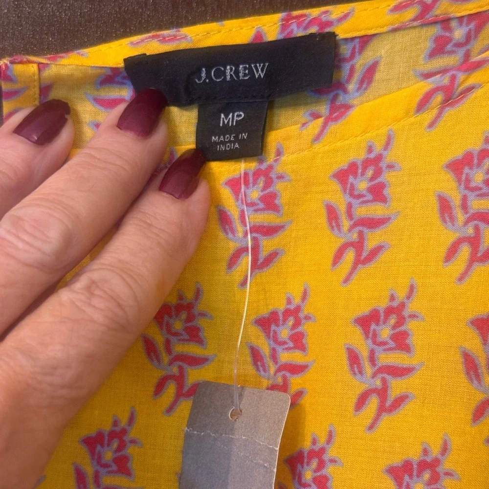 J. Crew NWT dolman sleeve dress, 
re-imagined Block Print. 
lined/pockets MP - Picture 3 of 13